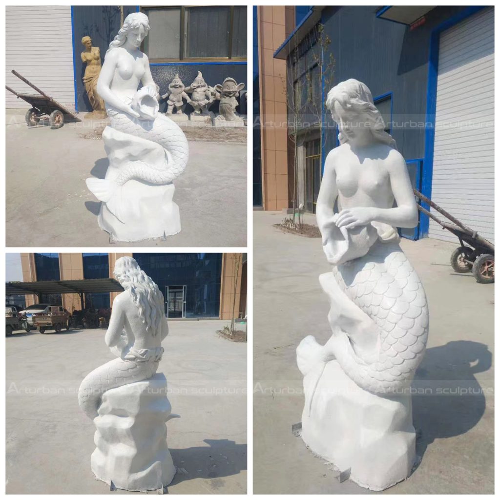 mermaid outdoor water fountains