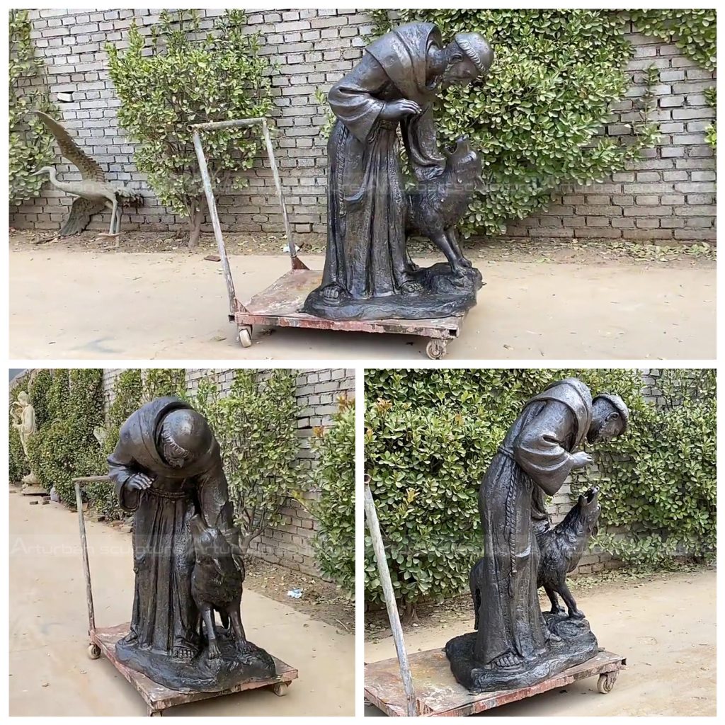 st francis of assisi outdoor statue