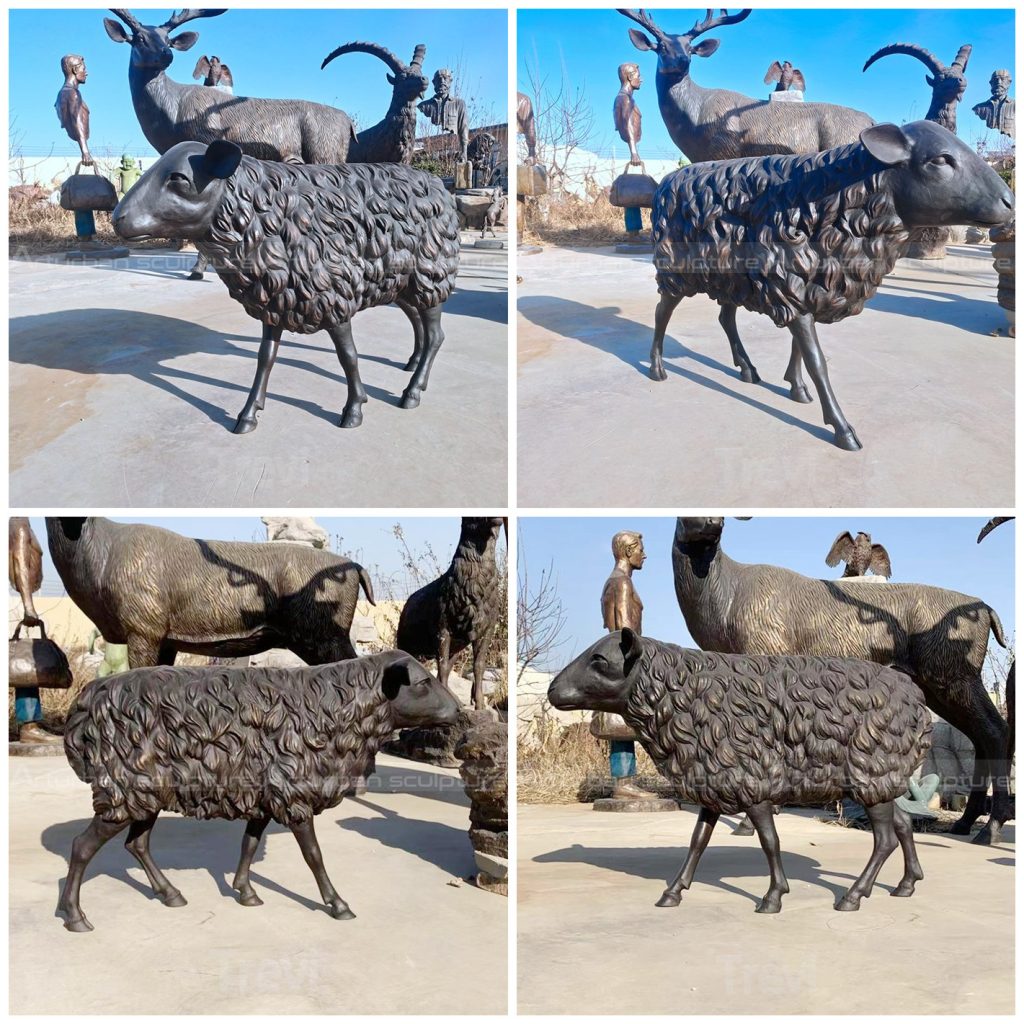 sheep garden sculpture