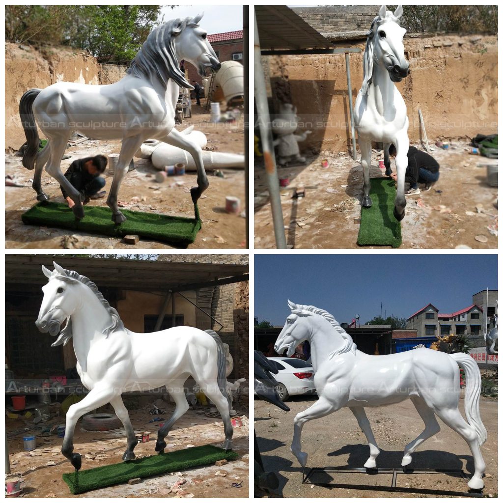 fiberglass horse statue