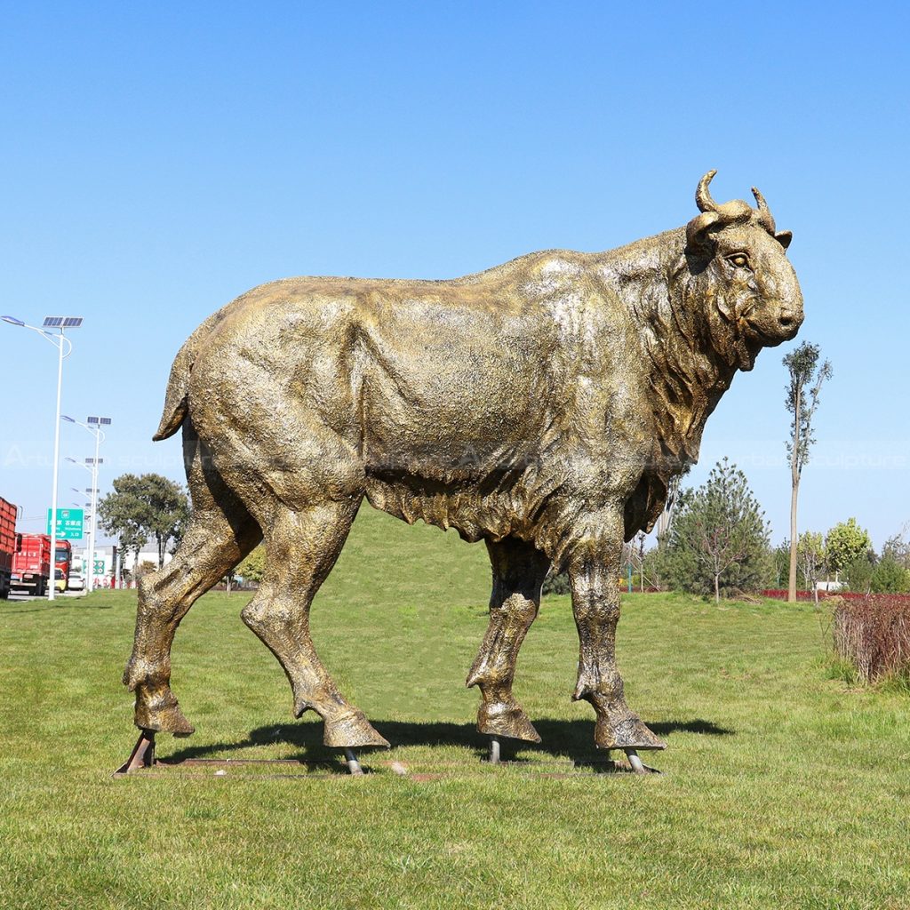 large bull sculpture