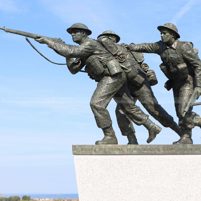 bronze soldier figurines