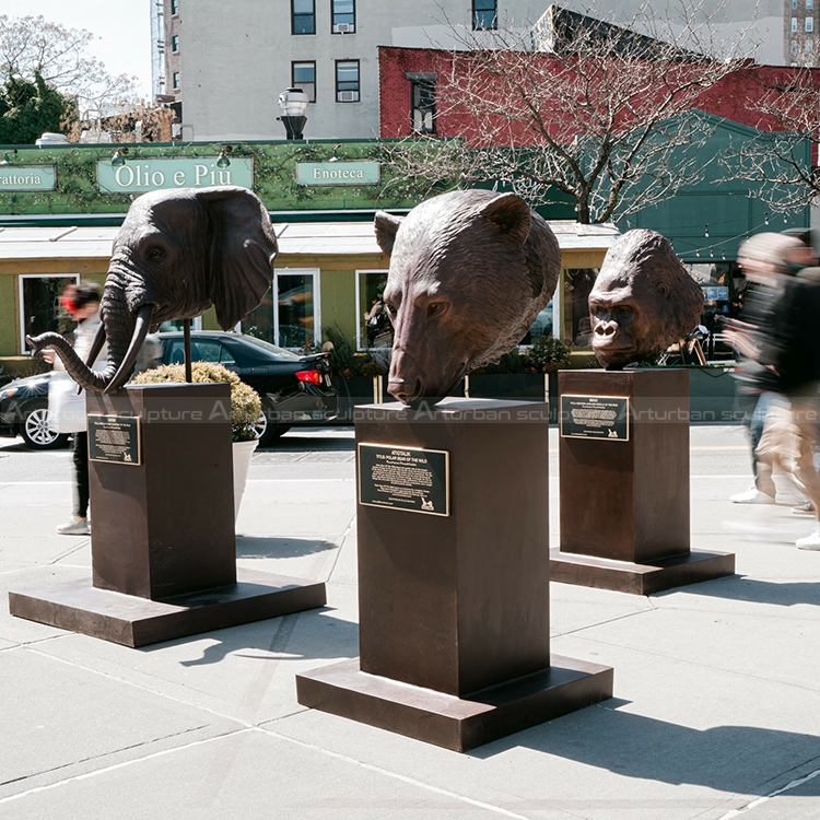 elephant face sculpture