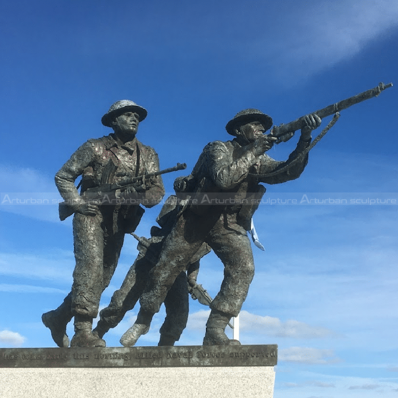 bronze soldier figurines