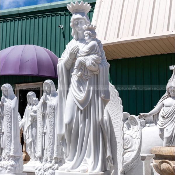 mother mary and jesus sculpture