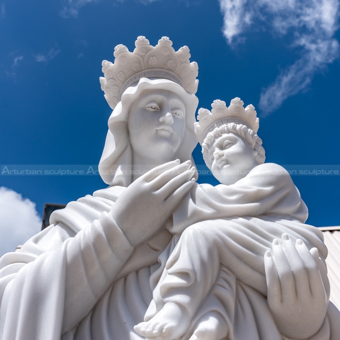 mother mary and jesus sculpture