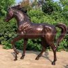 garden horse sculpture