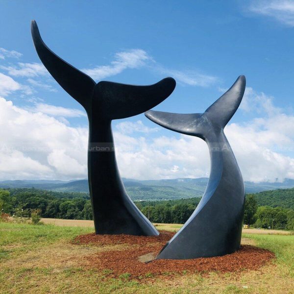 fish tail sculpture