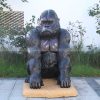 life size gorilla garden statue