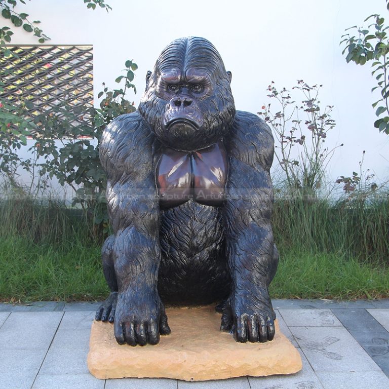 Life Size Gorilla Garden Statue