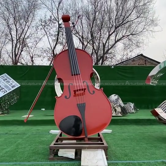 violin sculpture