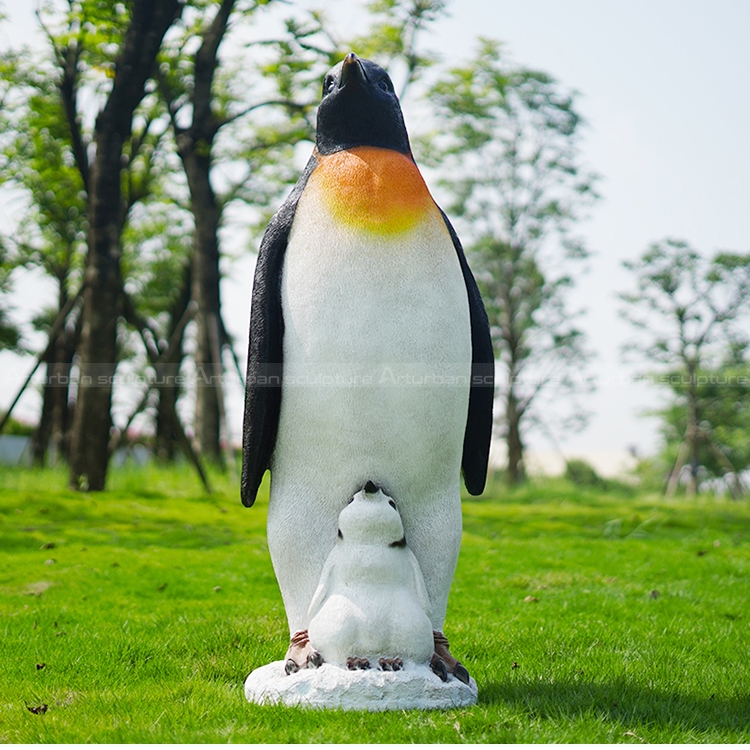 life size penguin statue