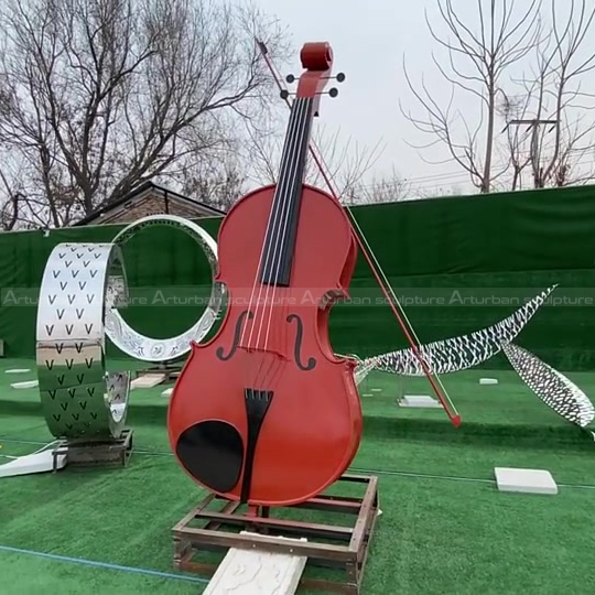 violin sculpture