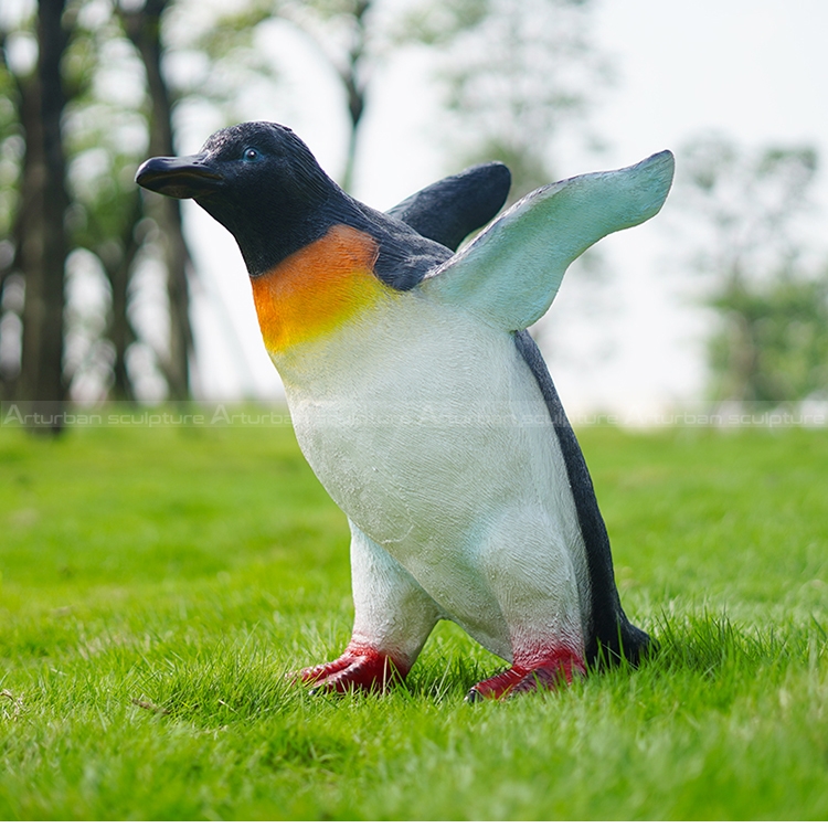 life size penguin statue