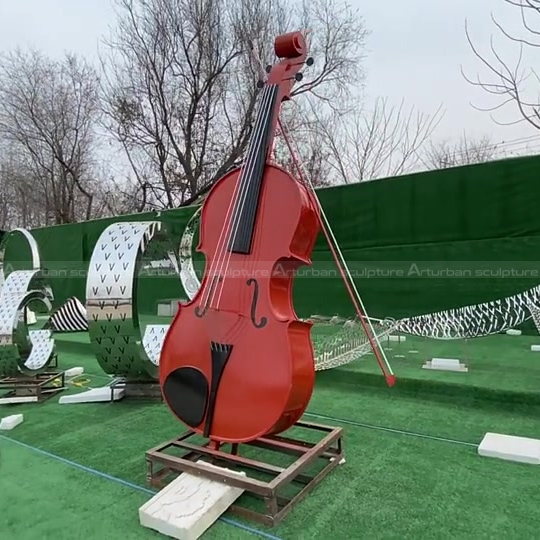 violin sculpture