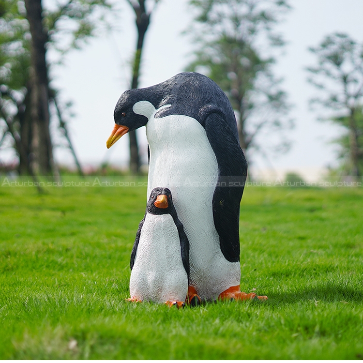 life size penguin statue