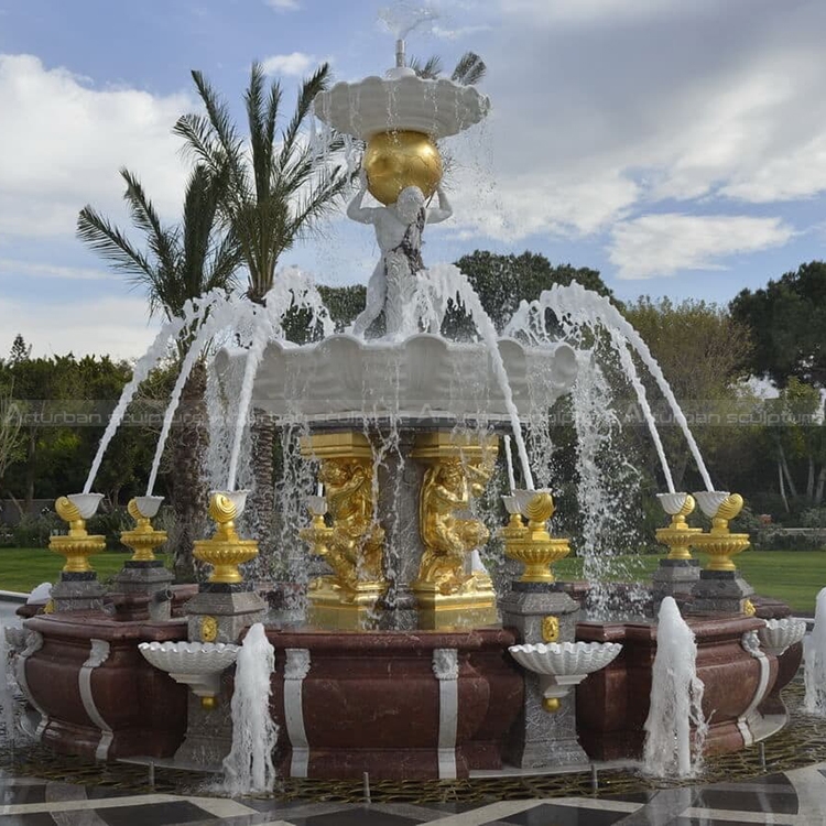 large marble fountain