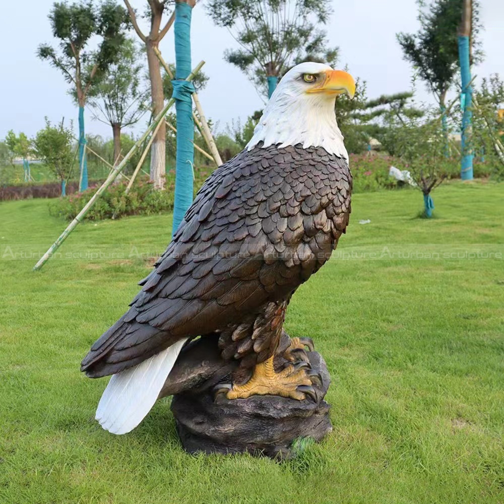 bald eagle yard statue