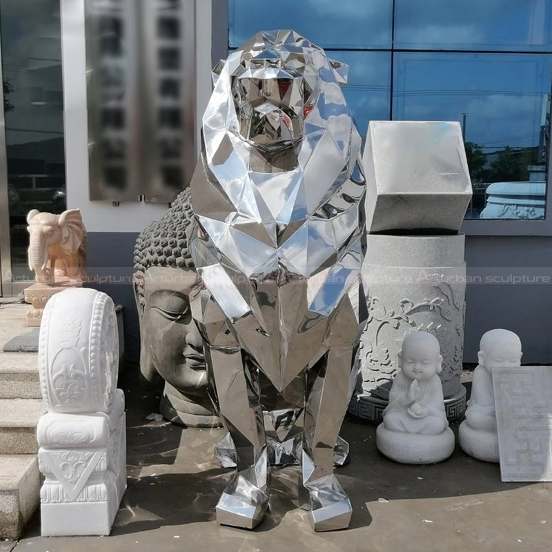 abstract lion sculpture