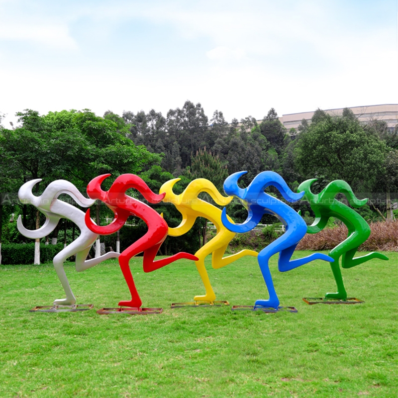 running man statue