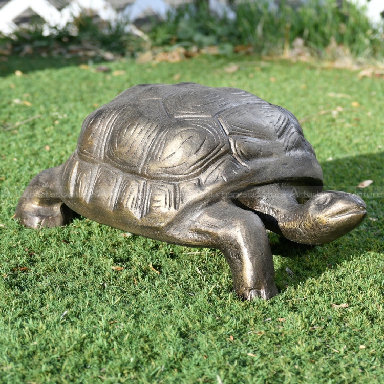 bronze tortoise sculpture