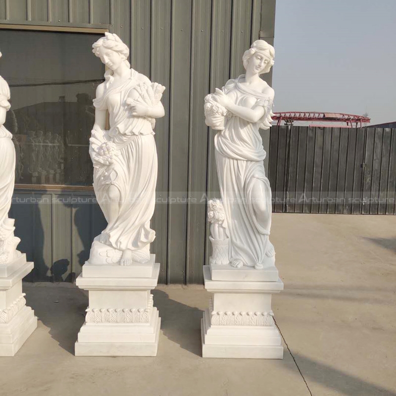 four seasons marble statues