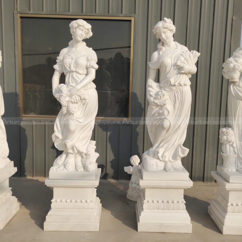 four seasons marble statues