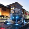 large outdoor sphere fountains