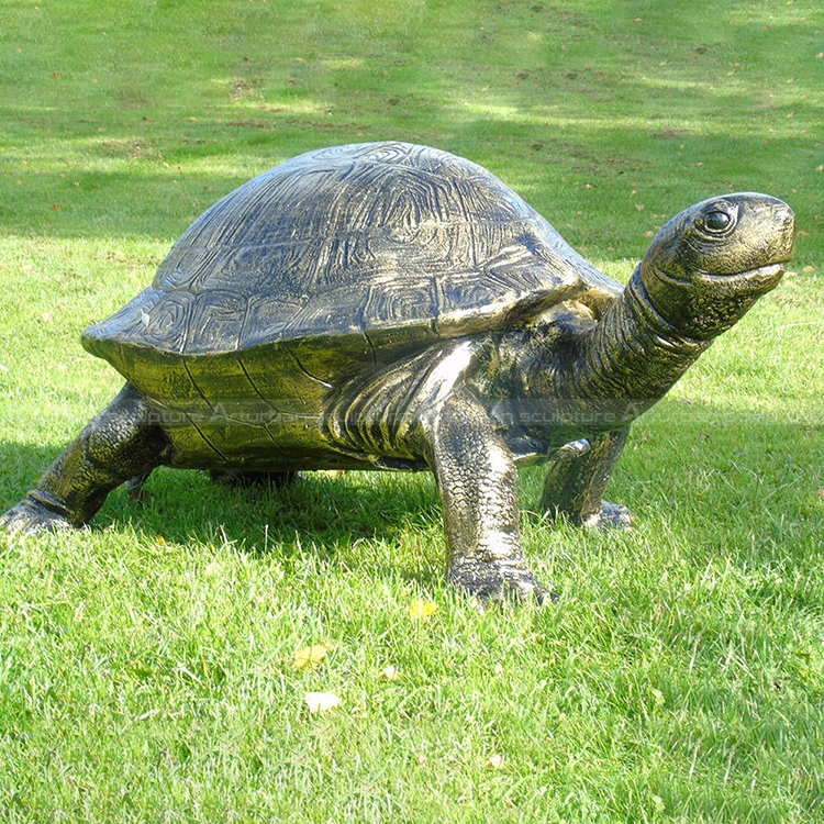 bronze tortoise sculpture