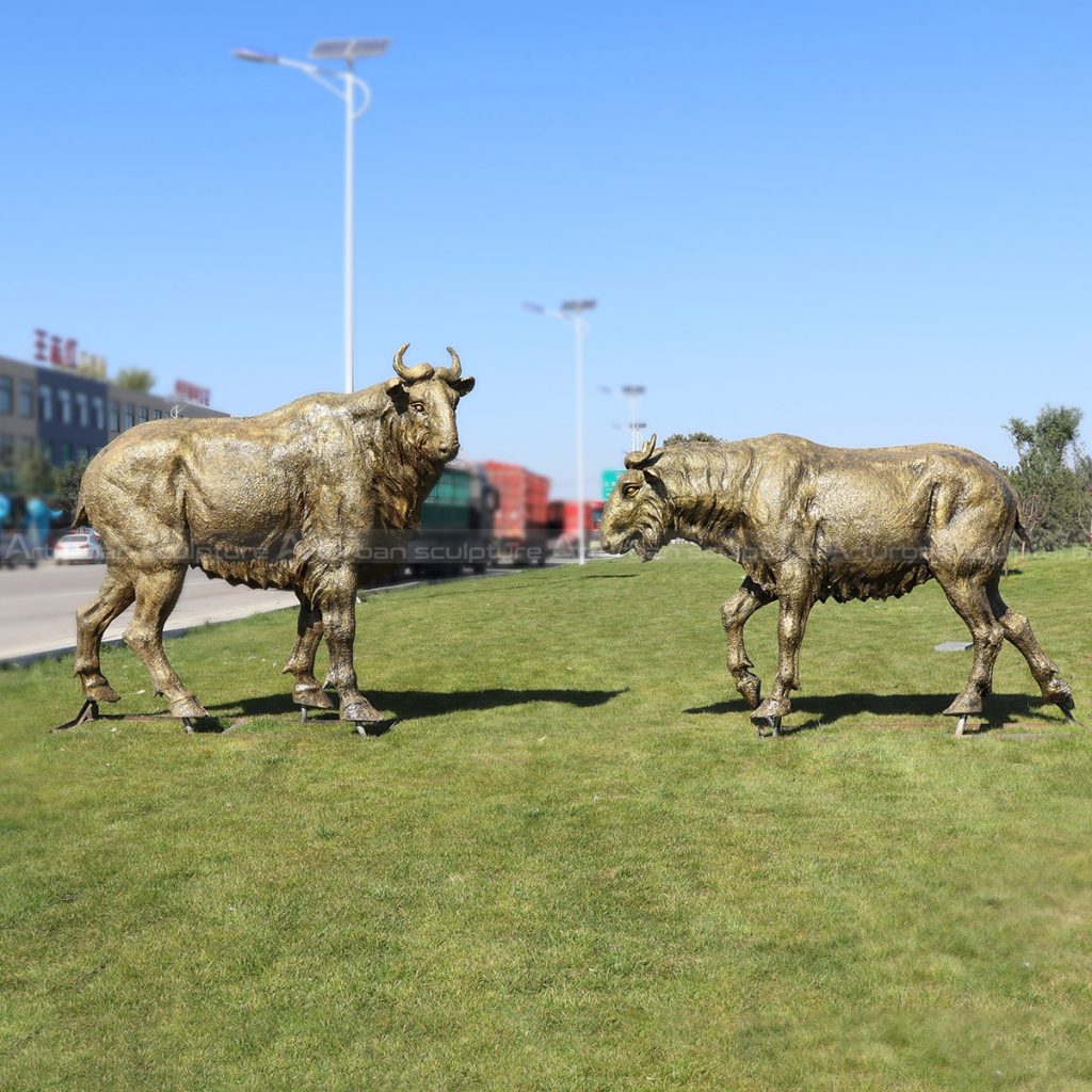 large bull sculpture