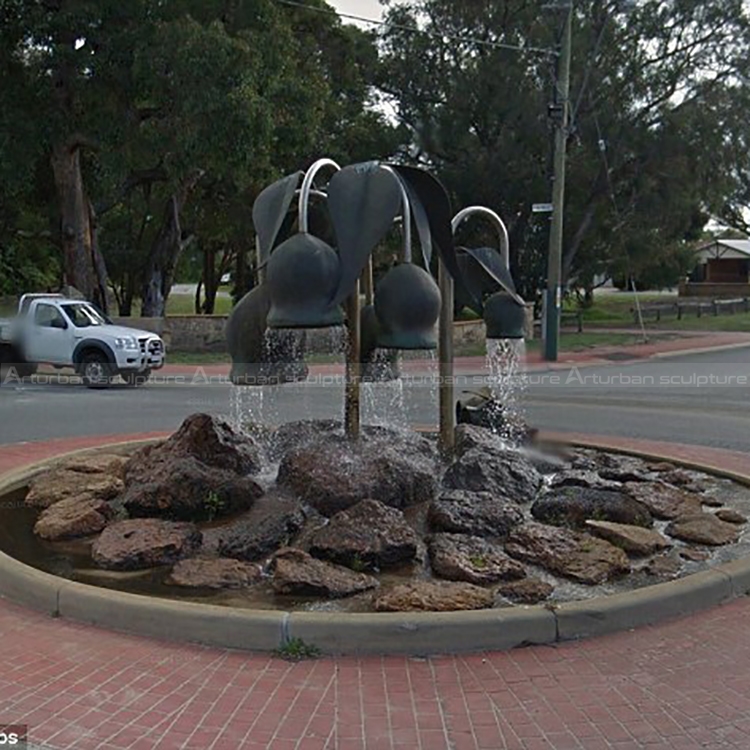 flower garden fountain