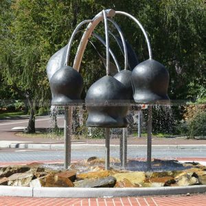 flower garden fountain