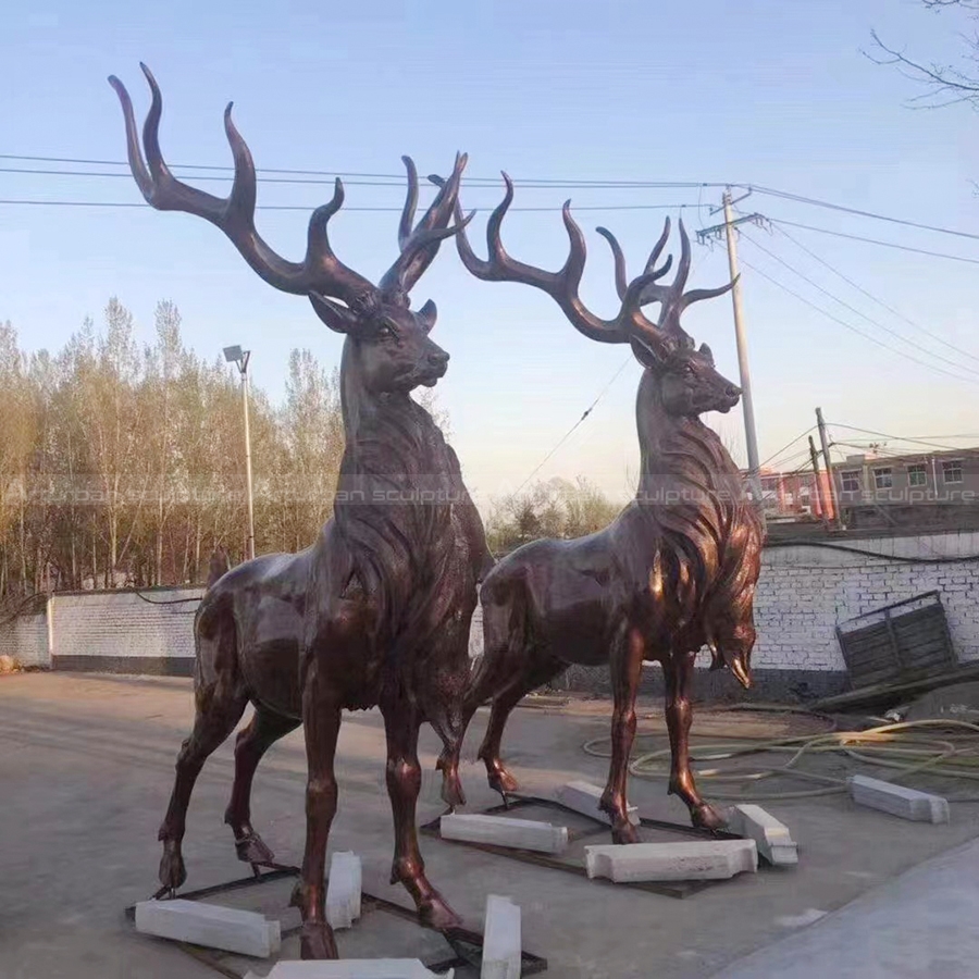 stag garden sculpture 