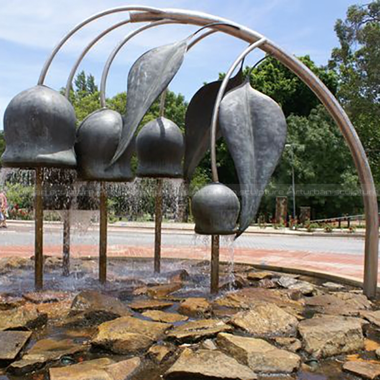 flower garden fountain