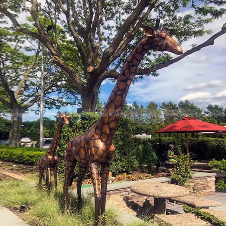 tall giraffe statue decor