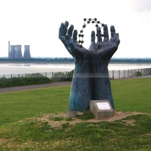 large hand statue