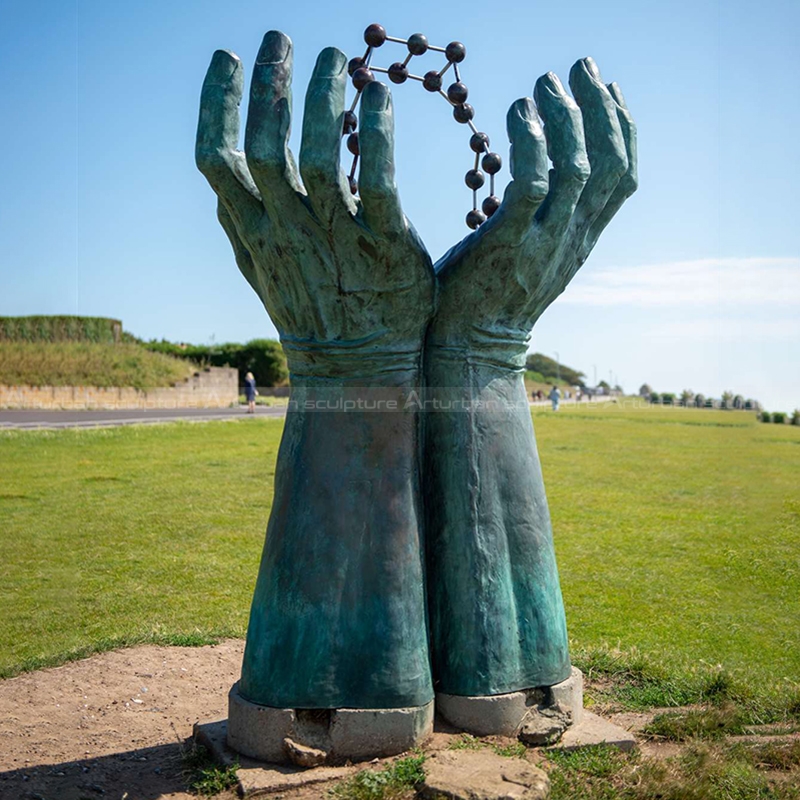 large hand statue