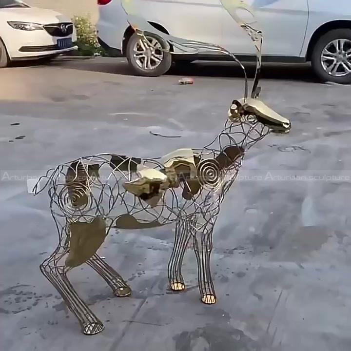 abstract deer sculpture