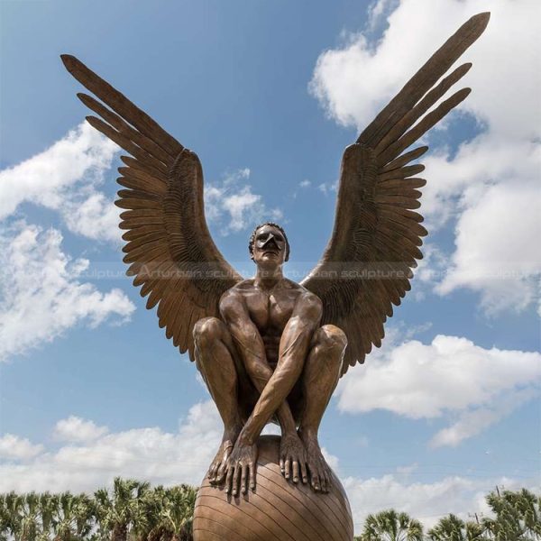 male angel sculpture