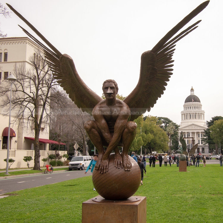 male angel sculpture