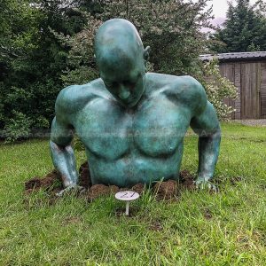 bronze male sculpture