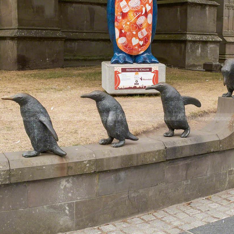 outdoor penguin statue
