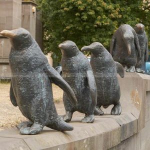 outdoor penguin statue