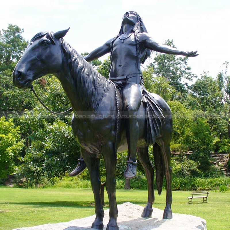 native american horse sculpture