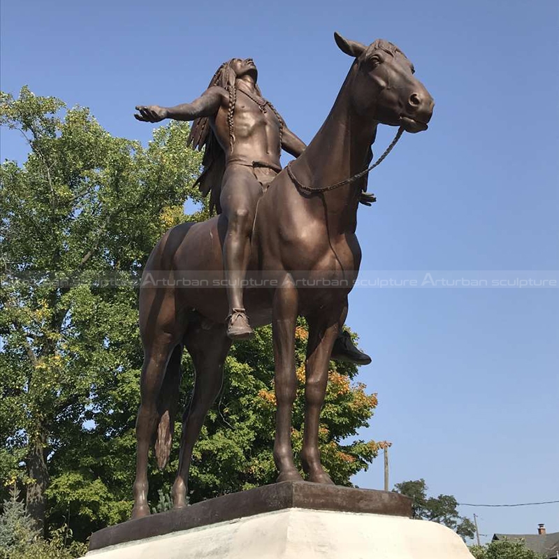 native american horse sculpture