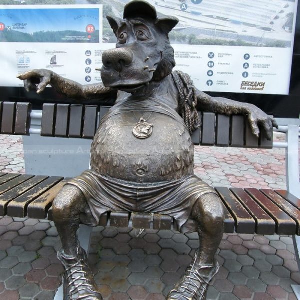 wolf statue outdoor