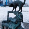 outdoor cat sculpture