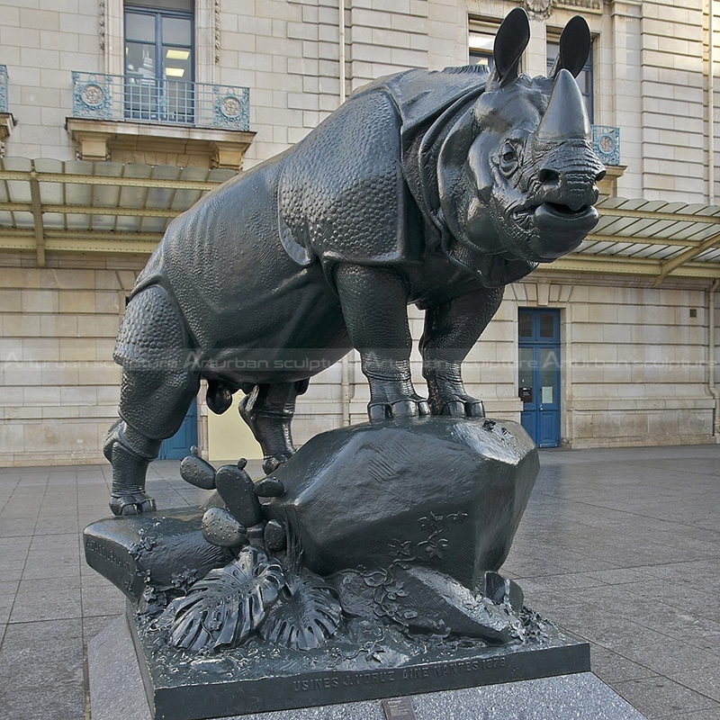 rhino garden ornament