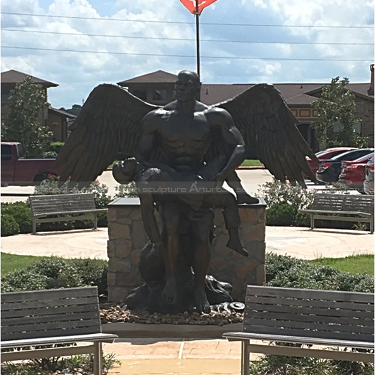 man angel statue