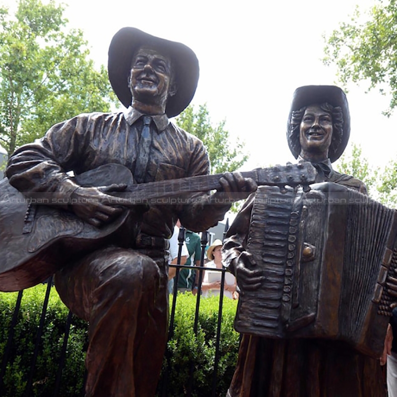 metal musician sculpture